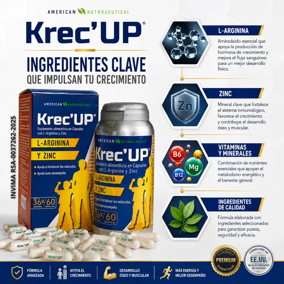 KRECEUP® – Apoyo Nutricional para el Crecimiento